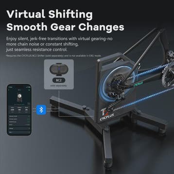 CYCPLUS T2 Direct Drive Smart Bike Trainer - Krachtige Indoo, Sport en Fitness, Verzenden, Nieuw