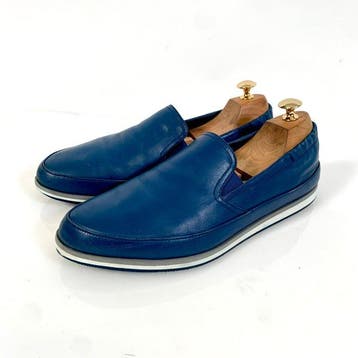 Prada Slip-on Sneaker Blue UK 6 - Sneakers - Maat: EU 40, Nieuw