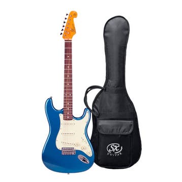 SX SST62-LPB Retro Series ST-Style Elektrische Gitaar Blue, Ophalen of Verzenden, Nieuw