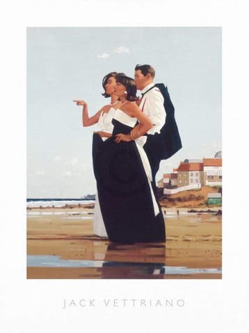 Kunstdruk Jack Vettriano - The Missing man II 60x80cm, Verzenden, Nieuw