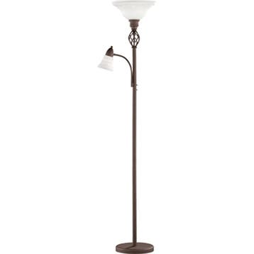 LED Vloerlamp - Trion Rustina - E27/E14 Fitting - 2-lichts -, Ophalen of Verzenden, Nieuw, Metaal