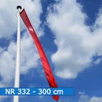 NR 332: Wimpel Twentse Ros 300 cm met stokje, Nieuw