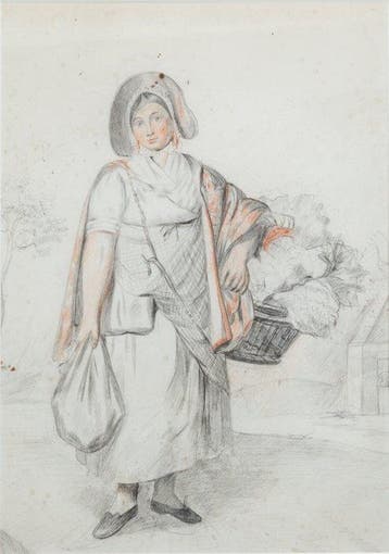 Hollandse School (XVIII-XIX) - Marktkoopvrouw - NO RESERVE