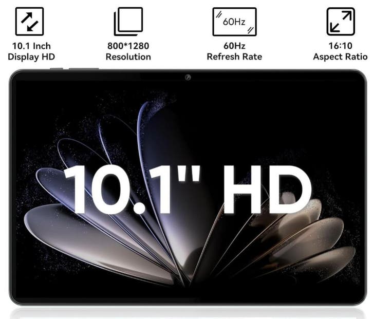 COLORROOM C3 Pro 10.1 Tablet PC (Inclusief blauwe hoes), Computers en Software, Apple iPads, Nieuw, Ophalen of Verzenden