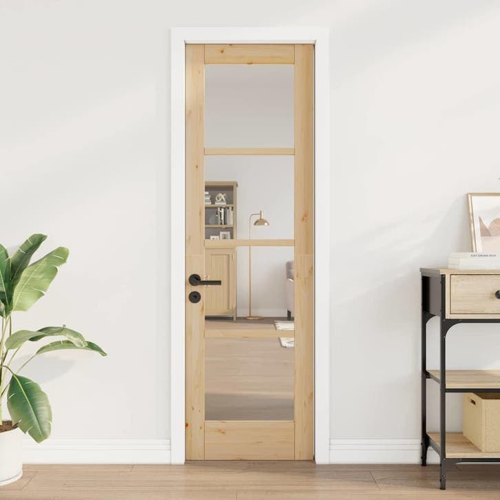 vidaXL Binnendeur ORKDAL Bruin 61 x 198,5 cm, Doe-het-zelf en Verbouw, Deuren en Horren, Nieuw, Verzenden