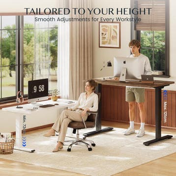 Zit sta bureau - Elektrisch - Verstelbaar - 180x80 cm - Wit/, Verzenden, Zo goed als nieuw