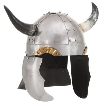 vidaXL Vikinghelm fantasie LARP staal zilverkleurig, Verzenden, Nieuw