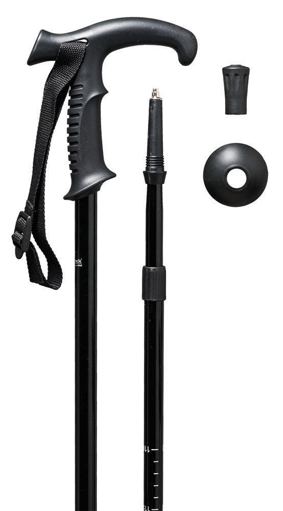 Telescopische wandelstok met combigrip en anti-shock, Sport en Fitness, Bergsport en Wandelen, Wandelstok, Nieuw, Verzenden