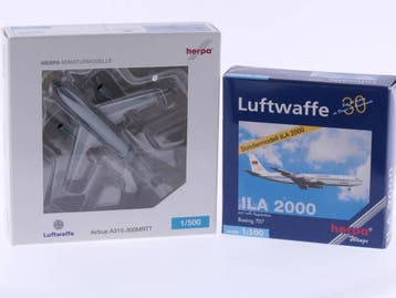 Schaal 1:500 Herpa 512046 Boeing 707 ILA 2000 (speciaal M..., Ophalen of Verzenden, Gebruikt