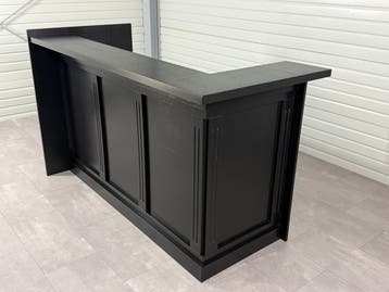 Bar meubel zwart - Bar - Hoekbar - Muurbar - Bar toog, Ophalen, Nieuw