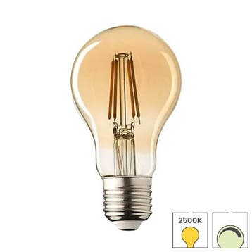 E27 LED lamp | Filament  | 4 watt | 2500K warm wit dimbaar, 30 tot 60 watt, Led-lamp, Verzenden, Nieuw
