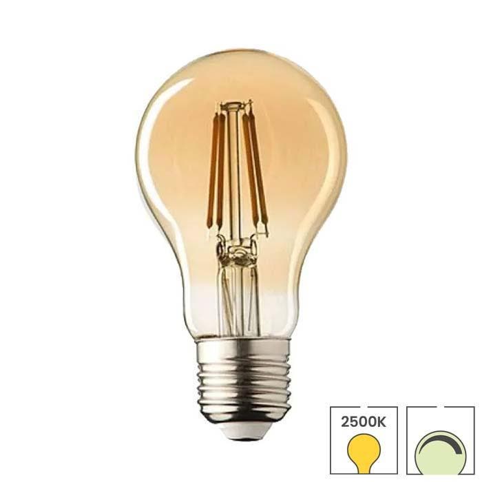 E27 LED lamp | Filament  | 4 watt | 2500K warm wit dimbaar, Huis en Inrichting, Lampen | Losse lampen, Led-lamp, Nieuw, 30 tot 60 watt