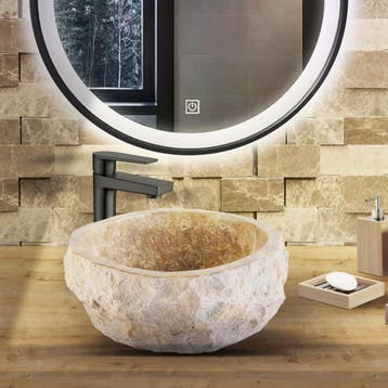 Waskom BWS Stone Rond 35x35x15 cm Met Gepolijste Binnenzijde, Ophalen of Verzenden, Nieuw, Overige typen
