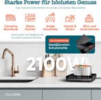 Inductie Kookplaat vrijstaand - Elektrische kookplaat - 2100, Witgoed en Apparatuur, Kookplaten, Verzenden, Zo goed als nieuw