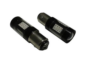 2x BAY15D-32-11smd wit-Remlicht met lens, Verzenden, Nieuw