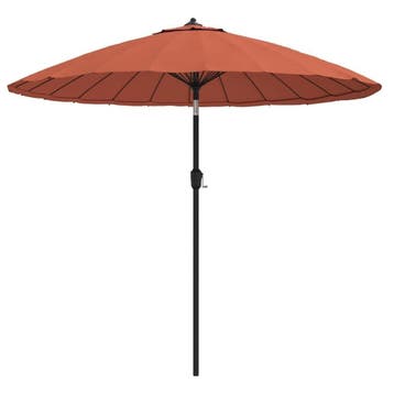 Parasol met zwengel 250cm - Retourkoopje 25% kort, Ophalen of Verzenden, Zo goed als nieuw, 2 tot 3 meter, Stokparasol