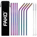Fako Bijoux - RVS Rietjes - 8 Stuks - Recht & Gebogen - 21, Verzenden, Nieuw