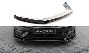 Voorspoiler V.2 Seat Leon 5F FL Maxton Glans Zwart, Ophalen of Verzenden, Nieuw