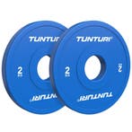 Tunturi Platinum Fractional Plate - Bumperplates - Blauw, Sport en Fitness, Fitnessmaterialen, Verzenden, Nieuw