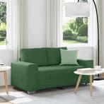 vidaXL Loveseat Sofa Donkergroen 160x77x82 cm Corduroy Stof, Verzenden, Nieuw, Stof