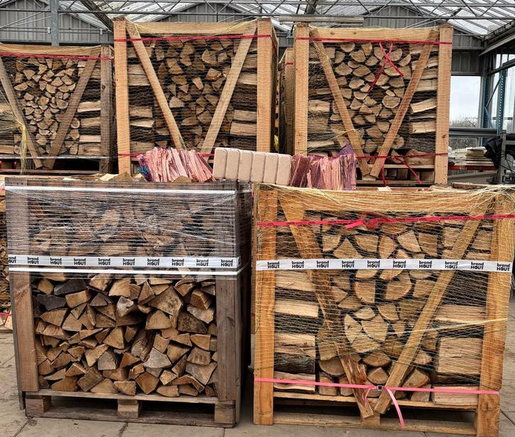 Brandhout Geleen - brandhout, RUF briketten, houtpellets, Tuin en Terras, Haardhout, Ophalen