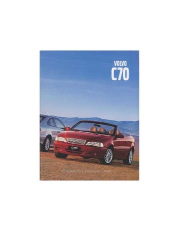 2001 VOLVO C70 COUPE | CABRIOLET BROCHURE NEDERLANDS, Boeken, Nieuw, Volvo, Author