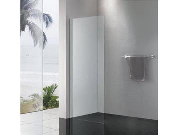 Veiling - Alterna zijwand v/schuifdeur 100x200cm chroom-held, Nieuw