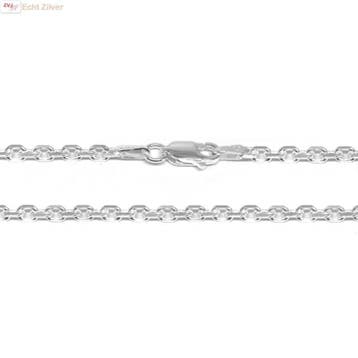 Zilveren anker ketting 50 cm en 2.7 mm breed, Verzenden, Nieuw, Zilver