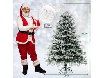 Coast Kerstboom 180 cm - Besneeuwd - 350 Warmwitte LED -, Diversen, Kerst, Verzenden, Nieuw