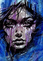 Vin Dantes - Cerulean Ascent - Original Portrait - No