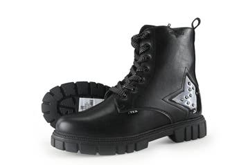 Soliver Veterboots in maat 39 Zwart, Verzenden, Zwart, Overige typen, Zo goed als nieuw