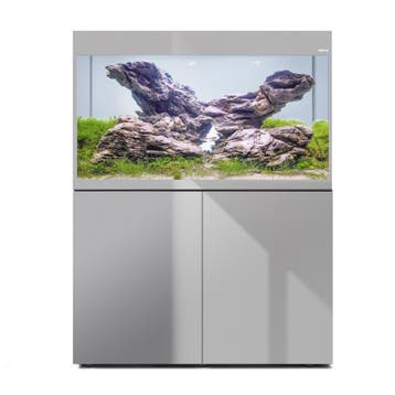 Osaka Glossy ST Grey 100cm met meubel inclusief Day en Night, Ophalen of Verzenden, Nieuw, Leeg aquarium