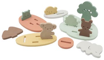 Jollein Kangaroots Foam Badspeelset, Kinderen en Baby's, Verzenden, Nieuw