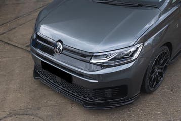 Voorspoiler VW Caddy Cargo 2021-2026 V1 | glans zwart