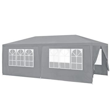 Paviljoen partytent met 6 zijwanden 6x3x2,55 m donkergrijs, Tuin en Terras, Partytenten, Verzenden, Nieuw