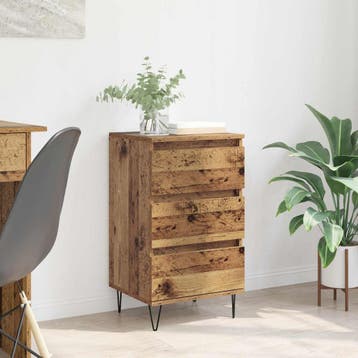 vidaXL Dressoir Oud Hout 40 x 35 x 70 cm Gemonteerd hout en, Verzenden, Nieuw, Overige houtsoorten, Minder dan 50 cm