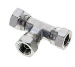 T-koppeling G1/4 Binnendraad Staal hydrauliek 400bar, Verzenden, Nieuw