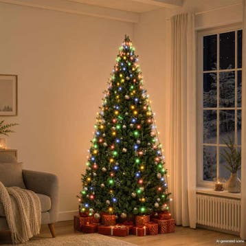vidaXL Kerstboomverlichting met 250 LEDs meerkleurig net, Verzenden, Nieuw, Kunststof