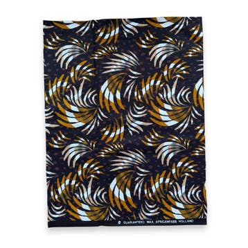Fat Quarter Afrikaanse Wax Print Stof - Bruin Zwart FTQ 8710, Ophalen of Verzenden, Nieuw