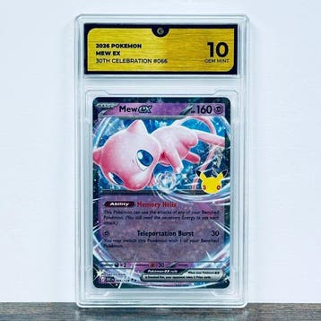 Pokémon Graded card - Mew ex 066- 30th Anniversary – Pokémon, Nieuw