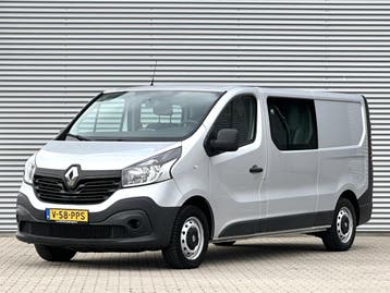 Renault Trafic 1.6 dCi L2 DC Dubbele cabine MARGE btw vrij 6, Stof, Gebruikt, Euro 6, Renault