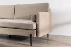 Urban Sofa - 3-Zitsbank - Beige Velour Stof - Jorn, Verzenden, Nieuw