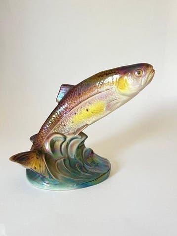 Jema Holland - sculptuur, Truite bondissante–Porcelaine