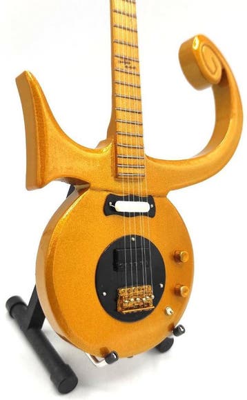 Miniatuur replica Love Symbol gitaar Goud - Prince, Nieuw, Pop, Beeldje of Miniatuur