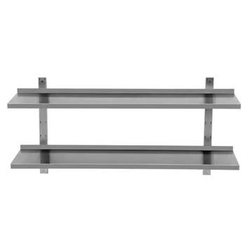 RVS Wandschap | Inclusief Consoles | D 300 x B 2000 x  H..., Verzenden, Nieuw in verpakking
