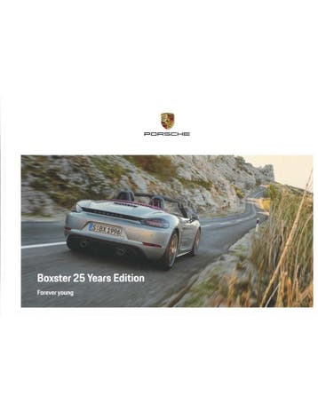 2021 PORSCHE BOXSTER 25 YEARS EDITION HARDBACK BROCHURE, Nieuw, Porsche, Author