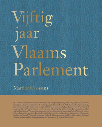 Vijftig jaar Vlaams Parlement - Martine Goossens, Boeken, Verzenden, Zo goed als nieuw, Martine Goossens
