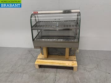 RVS Unis Cool Inbouw Koelvitrine 4 kleppen 230V Horeca, Ophalen of Verzenden, Gebruikt