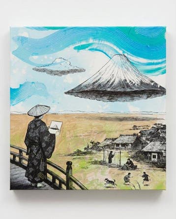 MEDSAN - Floating Fuji () - PAINTING - UNIQUE WORK