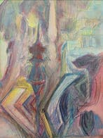 Alberto Bragaglia (1896-1985) - Visione, Antiek en Kunst, Kunst | Schilderijen | Modern